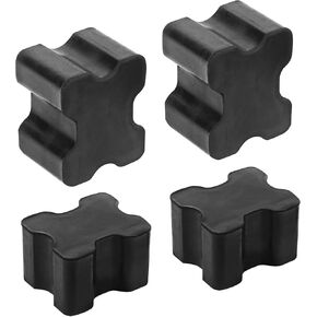 4 PCS Car Coil Spring Spacers, Rubber Front Coil Spring Booster Kit, 1" to 1.5" Coil Spring Lift Spacers Car Accessories, Universal for Most Cars SUVs (Black)