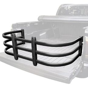 Truck Bed Extender, Aluminum 59"-69" Retractable Tailgate Extender, Fits for Chevy Silverado, for GMC Sierra, for Ford F-Series, for Dodge Ram, for Tundra, for Nissan Titan, Drill Required