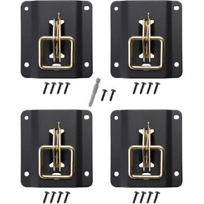 4pcs Tie Down Anchors Plates for 2015-2023 2024 2025 Ford F150 F250 F350 & Raptor Replacement of FL3Z-99000A64-B FL3Z-9928408-AB Accessories