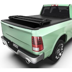 LEDKINGDOMUS Soft Trifold Truck Bed Tonneau Cover Fits for 2009-2025 Dodge Ram 1500 (Incl. Classic & New), 5.7ft Bed (67") Without Rambox