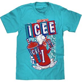 Tee Luv Men's Hawaiian ICEE Polar Bear T-Shirt