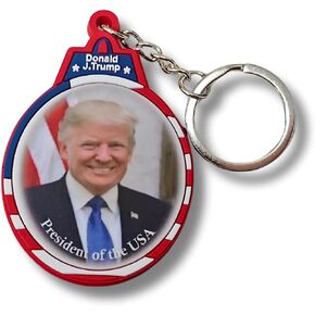 Donald Trump 2025 USA President Keychain 47th US President Keychain Donald Trump Gift Patriotic Keychain Donald Trump Totebag and Pocketbook Keychain