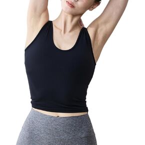 ALTILAND ULTRA-SOFT بنيت في BRA V DECK TANK TOP للمرأة ، تم تجريب التمرين الرياضي لليوغا الجري الجري