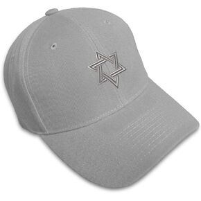 Custom Baseball Cap Star of David Silver Embroidery Dad Hats for Men & Women