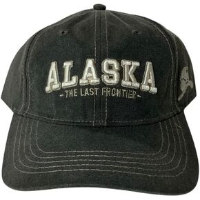 Quality Ball Cap Hat Alaska Charcoal Oil Skin Alaska Hat The Last Frontier