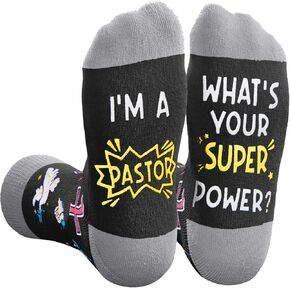 Zmart Christian Gifts Ideas Socks - Christian Pastor Appreciation Gifts, Religious Pastor Jesus Socks