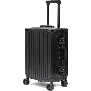 20inch Carry On Luggage 22x14x9 Airline Approved, Zipperless Luggage Carry On TSA Approved Hard Shell Suitcases, Lightweight Carry On Suitcases with Aluminum Frame, Sliver