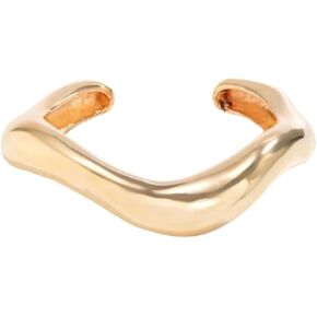 Chunky Gold Bangle Bracelets Thick 14K Gold Bracelet ​Adjustable Twist Cuff Bracelet Bangle Classical Fashion Summer Jewelry for Women