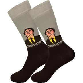 Balanced Co. Dwight Schrute Mask Dress Socks Rainn Wilson Funny Socks Crazy Socks Casual Cotton Crew Socks