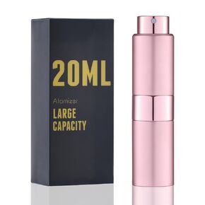 Perfume Travel Refillable Atomizer Bottle: Cologne Spray Mini for Refill - Empty Fragrance Sprayer for Men - Large Size 20ML Black