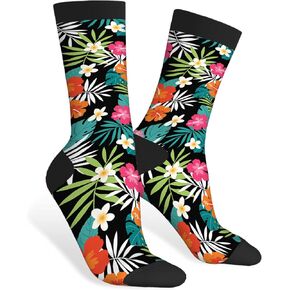 AOYEGO Cute Dogs Funny Socks Cartoon Parisian Dachshund Novelty Casual Crew Socks Contrast Color Design for Women Men Gift