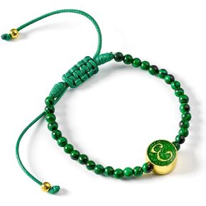 WICKED Elphaba Green Malachite Friendship Bracelet - Green, One Size, Zinc alloy - 93% zinc + 3% copper + 4% aluminum/Quartz, No Gemstone