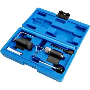 PHILTOP Engine Timing Tool Kit Camshaft Locking Tool Fit for V-W A-UDI S-EAT S-Koda 1.9L 2.0L TDI PD DOHC, Camshaft Tensioning Locking Alignment Timing Belt Tool Kit, with Portable Case