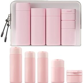Travel Bottles Set - TSA Approved Leak Proof Squeezable Containers for Toiletries, Conditioner, Shampoo, Lotion & Body Wash Accessories (white)