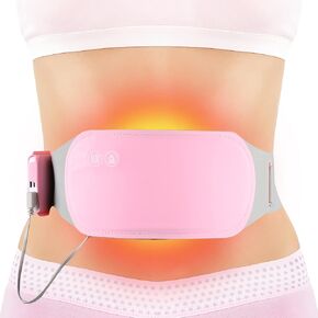 Heating Pad for Period Cramps, LALASANI Portable Heating Pads for Cramps Menstrual Relief Washable Soft Skin-Friendly Warm on The Uncomfortable Days Belly Period Cramp Belt (with PowerBank)