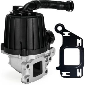A4720108262 Crankcase Ventilation Oil Separator Fit for Freightliner Trucks Detroit DD13 DD15 Mack MP8 Engine, 2010-Up #Replace A4720107662 A4720106662 Diesel + Gasket #4720180780
