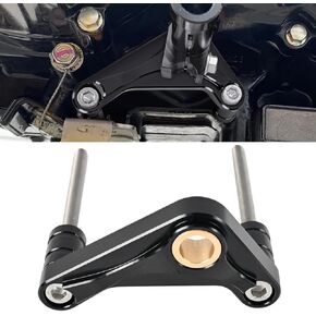 Canitu Shift Shaft Brace,Anodize CNC Billet Aluminum Shifter Support Holder Sprocket Cover Carrier with 2 Bolts Support Bracket for Honda Grom 2014-2021 for Monkey 125 2018-2021 (Black)
