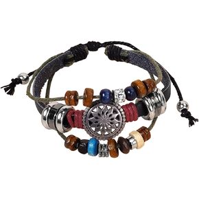 Handmade Multi-Strand Beaded Bracelet,Fairy Core Grunge Accessories,Hippie Clothes for Women Bohemian,Therian Bracelet for Men,Boho Style Clothing Girl Jewelry