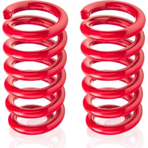 Heavy Duty Front Coil Springs for 1999-2006 Silverado 1500/Sierra 1500, Upgrate 3" Drop/Lowering Coil Springs Kit 2Pcs, Red