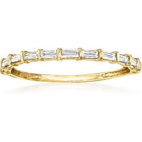 RS Pure by Ross-Simons 0.20 ct. t.w. Baguette Diamond Ring in 14kt Yellow Gold