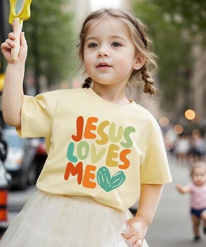 IAM A Child of God Christian Shirts for Kids Toddler Jesus Religious Tee Tops Bible Verse Clothes 2-7 Years in Saudi Arabia