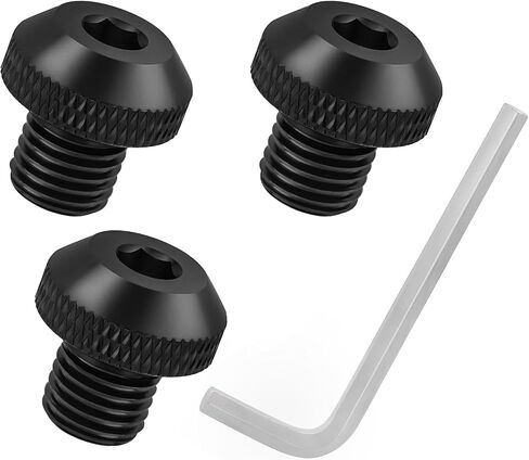 3 PCS دراجة نارية مرايا الثقب قابس M10x1.25 لمعظم دراجة نارية الخلفية البراغي المرآة ثقب متوافق مع CRF250 CB500F Z125 Z400 Z650 Z800 Z900 Z1000 MT07 MT09 MT10 MT10 MT125 (أسود) in Saudi Arabia