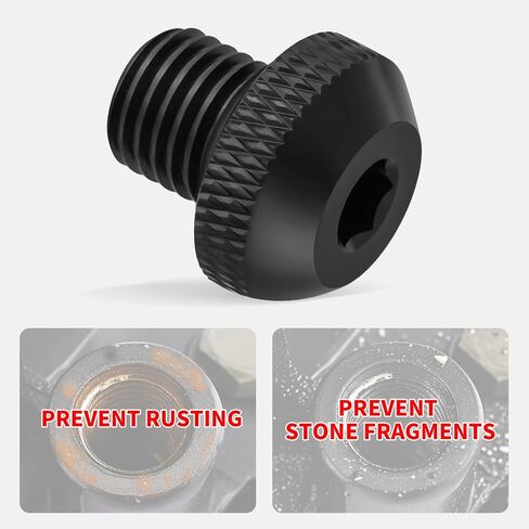3 PCS دراجة نارية مرايا الثقب قابس M10x1.25 لمعظم دراجة نارية الخلفية البراغي المرآة ثقب متوافق مع CRF250 CB500F Z125 Z400 Z650 Z800 Z900 Z1000 MT07 MT09 MT10 MT10 MT125 (أسود) in Saudi Arabia