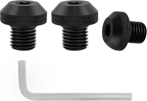 3 PCS دراجة نارية مرايا الثقب قابس M10x1.25 لمعظم دراجة نارية الخلفية البراغي المرآة ثقب متوافق مع CRF250 CB500F Z125 Z400 Z650 Z800 Z900 Z1000 MT07 MT09 MT10 MT10 MT125 (أسود) in Saudi Arabia