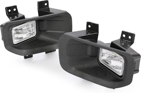 أضواء ضباب زوج Hecasa متوافقة مع 2015-2017 Ford F150 F-150 استبدال لـ FO2592235 FO2593235 FL3Z1520B FL3Z15200B W/Halogen Plug & SPARCENGER-عدسة واضحة in Kuwait
