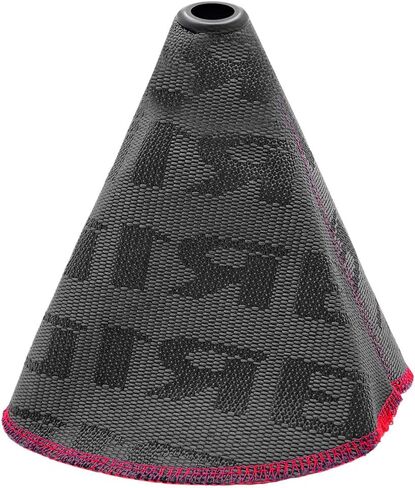 Car Shift Knob Dust Cover, Racing Style Shift Knob Boot Dust Cover with Stitching, Fabric Manual/Automatic Shifter Shift Boot Protector, Universal Car Accessories (Gray) in Saudi Arabia