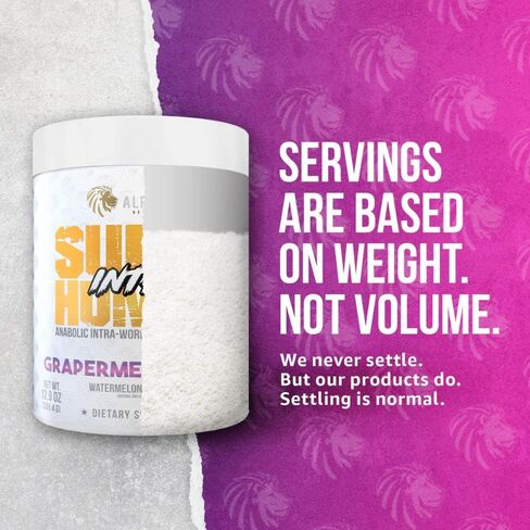 ALPHA LION Superhuman Intra Workout Powder for Men & Women, Amino Acids Drink, Muscle Recovery Supplement, BCAA Powder, Electrolytes & Hydration Mix (42 Servings, Watermelon Grape Candy Flavor) in Saudi Arabia