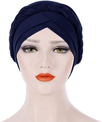 Novarena African Turban for Women Knot Pre-Tied Bonnet Beanie Cap Headwrap in Kuwait