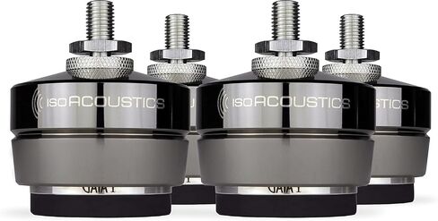 IsoAcoustics Gaia Series Isolation Feet for Speakers & Subwoofers (Gaia III, 70 lb max) – Set of 4 in Saudi Arabia