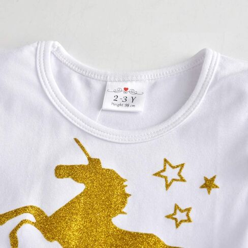 DXTON Girls Summer Dresses Tutu Short Sleeve Party Casual Outfits Tulle Dress 3-12 Years in Kuwait