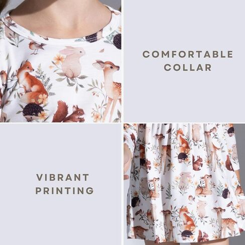 PATPAT Toddler Girl Floral Multipack Dresses 2 Pack Long Sleeve A-line Dress for Girls in Saudi Arabia