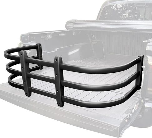 Truck Bed Extender, Aluminum 59"-69" Retractable Tailgate Extender, Fits for Chevy Silverado, for GMC Sierra, for Ford F-Series, for Dodge Ram, for Tundra, for Nissan Titan, Drill Required in Saudi Arabia