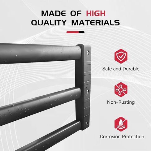 Truck Bed Extender, Aluminum 59"-69" Retractable Tailgate Extender, Fits for Chevy Silverado, for GMC Sierra, for Ford F-Series, for Dodge Ram, for Tundra, for Nissan Titan, Drill Required in Saudi Arabia