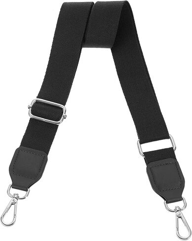 uxcell Wide Shoulder Strap, 3.8cm Adjustable Purse Strap Replacement Crossbody Strap for Shoulder Bag Wallets, White, Silver Square Mouth Buckle in Saudi Arabia