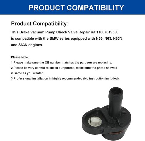 Vacuum Pump Valve 1867424 DS7G2A451A for Ford 1.0L & 1.5L EcoBoost - Compatible with Fiesta, Focus, Transit - Replaces CM5G2A451GA - Vacuum Pump Spout Repair Kit in Kuwait