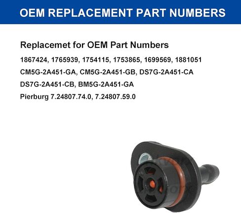 Vacuum Pump Valve 1867424 DS7G2A451A for Ford 1.0L & 1.5L EcoBoost - Compatible with Fiesta, Focus, Transit - Replaces CM5G2A451GA - Vacuum Pump Spout Repair Kit in Kuwait