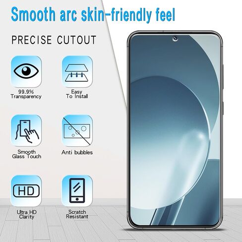 Slanku [3 Pack] Screen Protector for Samsung Galaxy S23 Plus 5G Tempered Glass, Support Fingerprint Reader, Easy installation, Bubble Free, Anti Scratch, HD Clear, Case Friendly in Saudi Arabia
