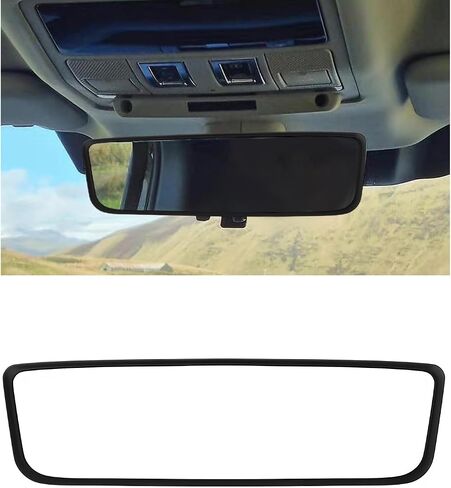 Rear View Mirror Protector Frame, Silicone Car RearView Mirror Cover Compatible with Model 3 and Y, Auto Interior Decoration Gifts, Car Accessories (Purple) in Saudi Arabia
