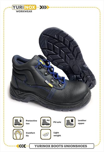 Boots Unionshoes - إصبع أمان مركب - تنفس وخفيفة الوزن - أحذية فائدة للبناء والمستودعات in Kuwait
