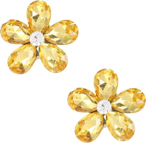 5pcs Crystal Flower Beach Bage Shoissories charms alloy class charms متوافق مع حقائب Bogg Women Excalseors for Party and Birthday - Multi Color in Kuwait