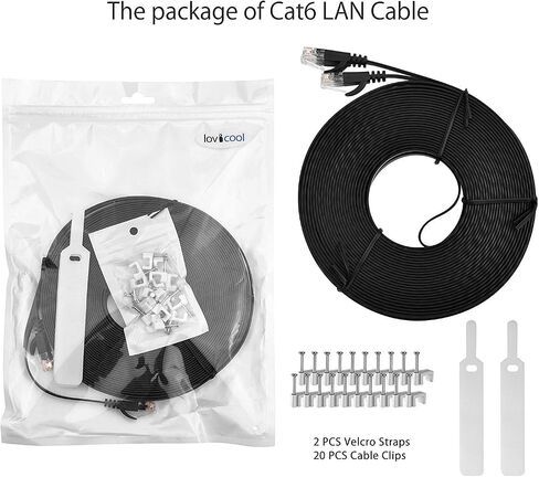 كابل إيثرنت Cat6 بطول 15 قدم، عالي السرعة 26AWG، 2000 ميجا هرتز مع موصل RJ45 مطلي بالذهب، مقاوم للطقس S/FTP مقاوم للأشعة فوق البنفسجية لجهاز التوجيه والمودم والكمبيوتر الشخصي والألعاب وPS5 وXbox-White in Kuwait