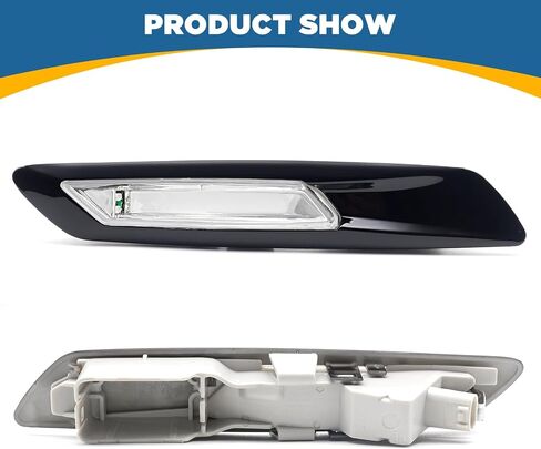 Topus Car Fender Side Side Marker Turn Signal Light Light for BMW 528i 535i 550i 2011 2012 2013 Black Housing Clear Lens 63137154169 63137154170 (مجموعة من 2 ، اليسار واليمين) in Kuwait