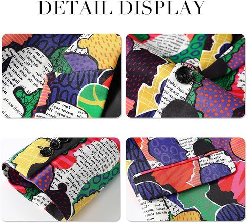 Boyland Men’s 2 Pieces Suit Floral Print Notch Lapel Tuxedo Suit Set One Button Tux Jacket Pants for Party Wedding Prom in Kuwait