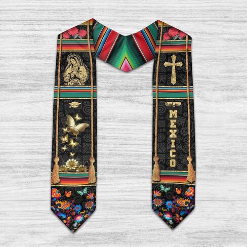التخرج المكسيكي SASH 2025 ، سرق التخرج المكسيكي ، Stoles المكسيك ، فئة 2025 SASH in Kuwait