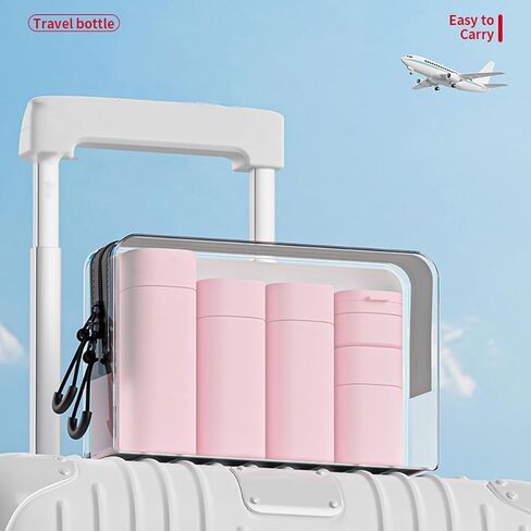 Travel Bottles Set - TSA Approved Leak Proof Squeezable Containers for Toiletries, Conditioner, Shampoo, Lotion & Body Wash Accessories (white) in Saudi Arabia