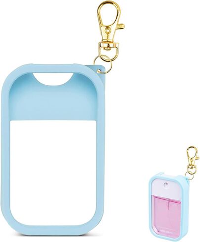 VANEST Silicone Case Compatible with Touchland Hand Sanitizer Spray, Protective Case with Keychain for Power Mist and Glow Mist 1 fl oz, Hand Sanitizer Spray Accessory (Pink, 1 Pack) in Saudi Arabia